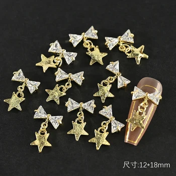 10 бр. кухи висулки за нокти под формата на звезди и луната златен цвят, луксозни кристални бижута, медальони-лъкове, планински кристал, занаяти за маникюр, скъпоценни камъни, диаманти 10 бр. кухи висулки за нокти под формата на звезди и луната златен цвят, луксозни кристални бижута, медальони-лъкове, планински кристал, занаяти за маникюр, скъпоценни камъни, диаманти 4