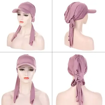 Модерен слънцезащитен женски кърпичка за увиване на главата, шапки-тюрбани, мюсюлмански новости. Модерен слънцезащитен женски кърпичка за увиване на главата, шапки-тюрбани, мюсюлмански новости. 2