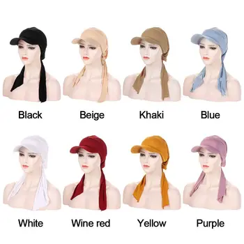 Модерен слънцезащитен женски кърпичка за увиване на главата, шапки-тюрбани, мюсюлмански новости. Модерен слънцезащитен женски кърпичка за увиване на главата, шапки-тюрбани, мюсюлмански новости. 4