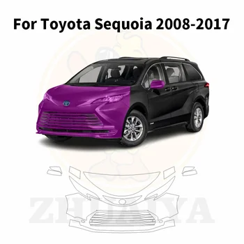 ZHUAIYA 7,5 дебела Предварително Вырезанная Боя Автозащитная Филм Прозрачен Сутиен PPF Комплект Стикери За Toyota Sienna 2022