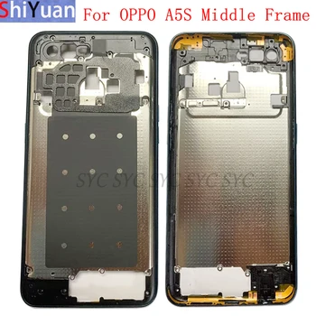 Корпуса на телефона Средната рамка Централна капак на шасито за OPPO A5S AX5S резервни части за ремонт на средна рамка