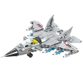 Военни строителни блокове WW2 Класически модел изтребител на военновъздушните сили, армейского самолета, комплект тухли, играчки, подарък за момчета