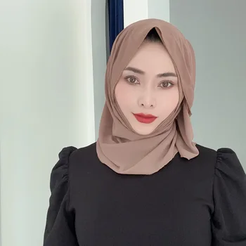 Мюсюлманска облекло в Дубай, хиджаб, евтини обикновена шифоновые тайна незабавни действия