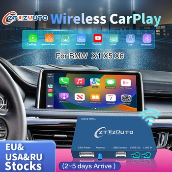 Безжична CarPlay за BMW X5 F15 X6 F16 X1 F48 Система NBT/EVO 2014-2020, с функции на Android Mirror Линк Youtube AirPlay Navi