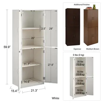 5-инчов шкаф за съхранение, бяла ивица 5-инчов шкаф за съхранение, бяла ивица 1