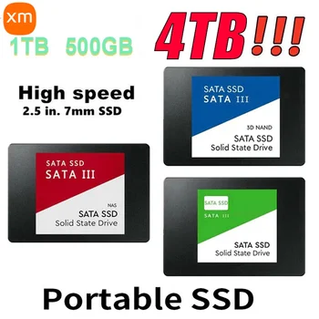 Високоскоростен твърд диск SSD Sata 4 TB, 2,5-инчов Ssd устройство TLC 500 MB / s, вътрешна твърди дискове за преносими КОМПЮТЪР, настолен компютър