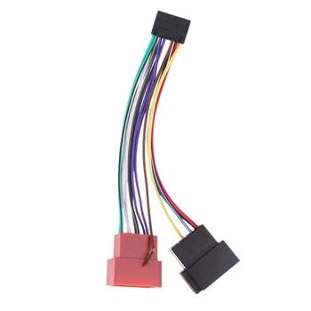 Адаптер окабеляването на Адаптер съединител за стандарт ISO за радио 16-пинов щепсел кабелен адаптер за кабелна инсталация