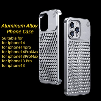 Нови калъфи от ултра-тънък от алуминиева Сплав за iphone 14 15 Pro Max С Ароматерапия, защита От падане, Товаро топлина За iphone 15,14,13,12