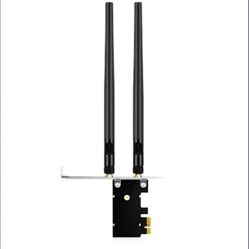 3000 Mbps с три-бандов 2,4 G/5G/6G PCIE Безжична Карта AX3000 WiFi6E Приемник Wifi Адаптер Bluetooth 5,2 802.11 ax За Работния плот 3000 Mbps с три-бандов 2,4 G/5G/6G PCIE Безжична Карта AX3000 WiFi6E Приемник Wifi Адаптер Bluetooth 5,2 802.11 ax За Работния плот 3