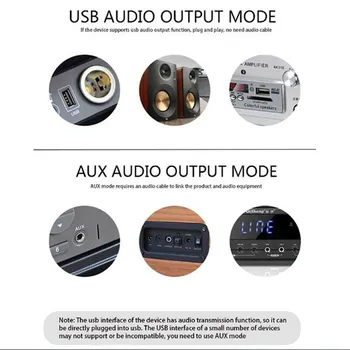 1x Bluetooth съвместим адаптер аудиоприемника 5.1 3.5 мм Aux кабел аудиоприемник с двоен изход 3.5 мм AUX USB, безжичен 1x Bluetooth съвместим адаптер аудиоприемника 5.1 3.5 мм Aux кабел аудиоприемник с двоен изход 3.5 мм AUX USB, безжичен 2