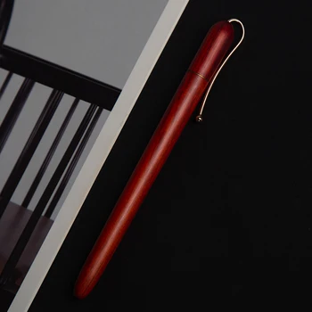 Луксозна дръжка, ръчно писалка от сандалово дърво с върха на 0,58 мм, подарък за рожден ден, канцеларски материали