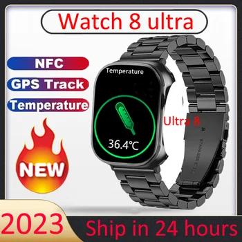 CHYCET WS68 Smartwatch Ultra Series 8 NFC Смарт Часовници Мъжки Дамски 2023 Спортни GPS Фитнес Тракер Часовници За Apple Watch PK HK8PRO