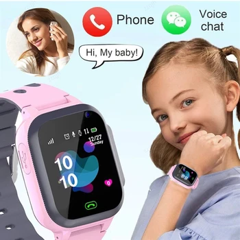 Нови детски умен часовник SOS Watch Phone, умни часовници за деца с вашата Сим-карта, снимка, водоустойчив IP67, детски подарък за IOS и Android