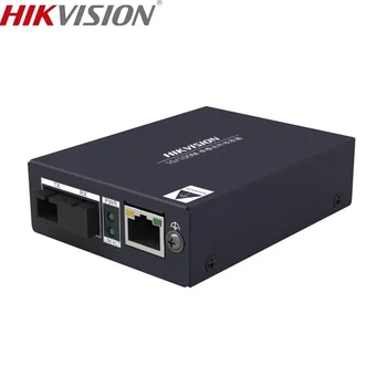 Hikvision Оригиналната 10 M/100 M DS-3D01R-AE DS-3D01T-AE SC Однорежимный Одноволоконный Оптичен Медиаконвертер SC Пристанище и на 20 км RJ-45
