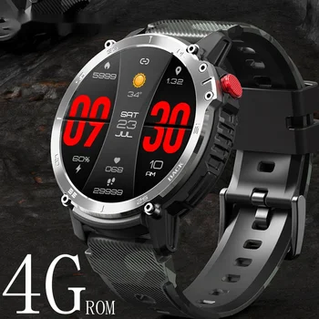 Нови спортни часовници за мъже, IP68 водоустойчив C22 Smartwatch 4G вградена памет подкрепа за свързване на слушалки smart-часовници 400 ма 7 дни живот на батерията