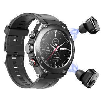2023 Новите смарт часовници T92 Гривна 2 в 1 TWS безжични слушалки BT5.0 сърдечната Честота кръвно налягане спортни водоустойчив умен часовник