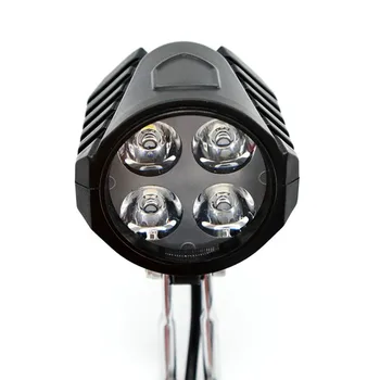 12-80 В Електрическа светлина, за планински велосипед, преден фар EBike, прожектор с говорител, супер ярко осветление, разход на външната светлина