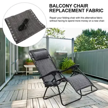 1 Комплект за преобличане тъкани за столове от Плат за столове с нулева гравитацията с дупки за готови седалките Взаимозаменяеми шнур за дълбоки места за сядане
