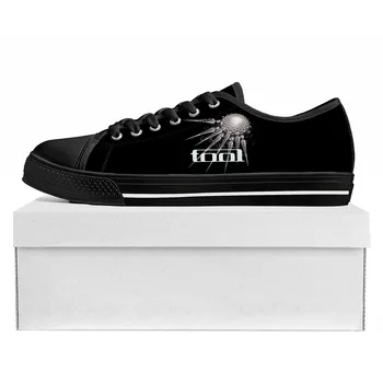 Инструмент Рок-група на Ниски маратонки дамски, мъжки юношески висококачествени обувки парусиновая ежедневни обувки по поръчка по Индивидуална обувки Черен