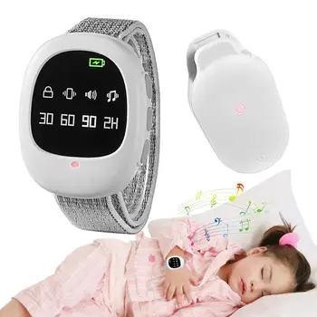 3 Режима на Безжичен датчик за нощно напикаване, аларма за урината с настройка на таймер и сензор за вибрации, на монитора за по-големи деца, продукти за ежедневна употреба