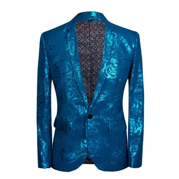 Мъжки костюм Homme blu Rose с gilding, сватбен яке, нов модел, мъжки костюм, ярка