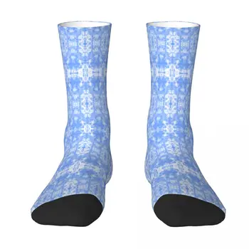 Реколта Шибори в светло син цвят, чорапи за възрастни, най-добрата покупка, ластични чорапи за раница с изображение