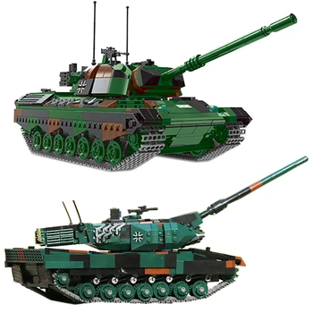 Нова Серия Военни Оръжия Xingbao 2 Стил Леопард-2A6 на Основния Боен Танк Строителни Блокове, Тухли Играчка Танкове на Модела Комплекти Играчки За Момчета