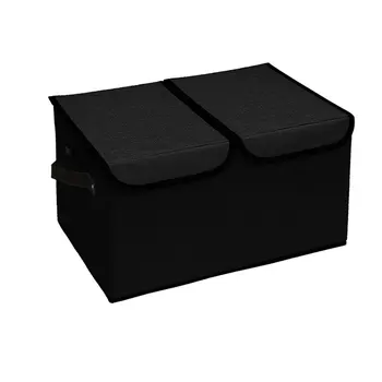 J516 Памучен и бельо плат с двойно покритие Кутия за украса на дрехи, Сгъваема кутия за съхранение
