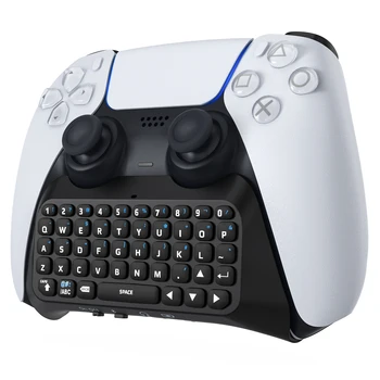 Клавиатура MoKo за контролер PS5, безжична мини клавиатура PS5 Bluetooth, чат-панел за контролер Playstation 5, говорител геймърска клавиатура