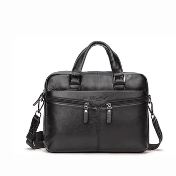 Мъжка чанта-месинджър от естествена кожа, бизнес чанта-портфейл от естествена кожа, мъжки чанти-тоут през рамо, чанта-тоут