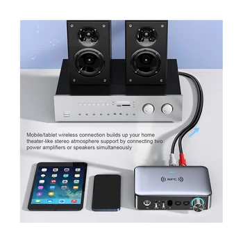 2 в 1 Bluetooth 5.1 предавател Безжичен приемник аудиоадаптер цифрова оптични влакна за аналогови пеене с микрофон 2 в 1 Bluetooth 5.1 предавател Безжичен приемник аудиоадаптер цифрова оптични влакна за аналогови пеене с микрофон 4