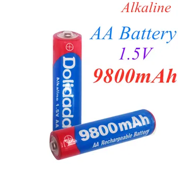 100% Нова акумулаторна батерия AA 9800 mah AA 1,5 V. Акумулаторна Нова Alcalinas drummey за играчка на светодиодите 100% Нова акумулаторна батерия AA 9800 mah AA 1,5 V. Акумулаторна Нова Alcalinas drummey за играчка на светодиодите 1