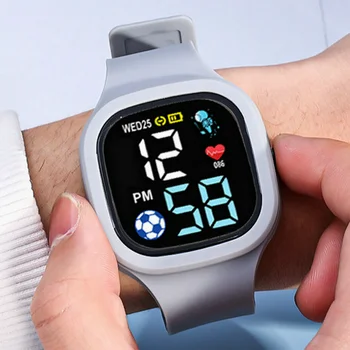 2023 смарт часовник е Водоустойчив детски часовници ръчни часовници за момчета и момичета Спортен led дигитален каишка Многофункционални детски часовници студентски подарък