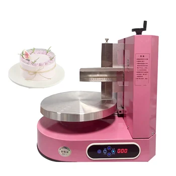 Настолна машина за полагане на крем глазура за торта/машина за изглаждане украса на торта за рожден ден