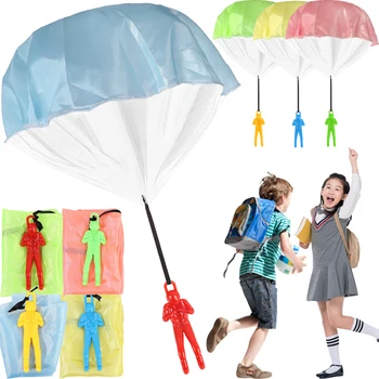 Ръчно парашут с мини-войник, детски забавен летящ парашут, спортни игри, играчки, забавни подаръци за момчета и момичета