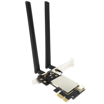 PCIE WiFi Card Bluetooth Адаптер Двухдиапазонная Безжична Мрежова Карта Repetidor Adaptador за Настолен КОМПЮТЪР Wi-Fi Антена