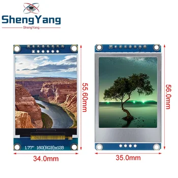 ShengYang 1бр 1,77 инчов TFT LCD екран с 128*160 1,77 TFTSPI цветен TFT екран модул модул на серийния порт