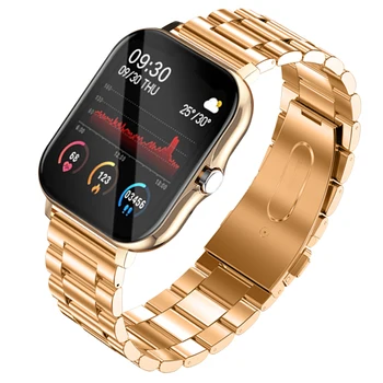 Нов модерен смарт часовници с Bluetooth-разговори, дамски спортни часовници за фитнес със сензорен екран, водоустойчив цифров часовник Bluetooth, мъжки