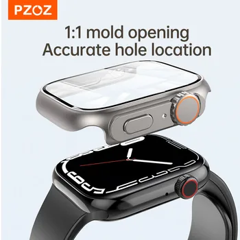 PZOZ За Apple Watch Series 8 7 45 мм За iWatch 4 5 6 se 44 мм Защитен Калъф за екрана Твърд Калъф за PC Аксесоари, изработени от Закалено Стъкло PZOZ За Apple Watch Series 8 7 45 мм За iWatch 4 5 6 se 44 мм Защитен Калъф за екрана Твърд Калъф за PC Аксесоари, изработени от Закалено Стъкло 5