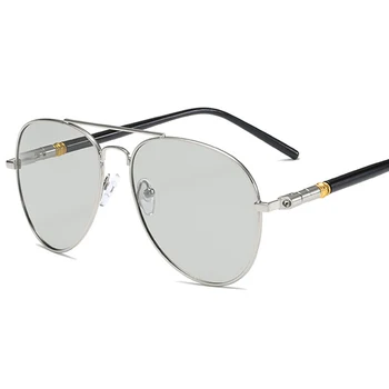 Качествена метална дограма за извънгабаритни мъжки слънчеви очила от сплав на пролетта крака поляризирани Корпоративна дизайн мъжки слънчеви очила за шофиране