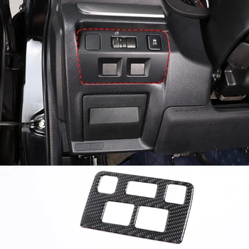 За Subaru Forester 2013-2018 Мека рамка на превключвател за Фарове от Въглеродни влакна, Аксесоари за интериор на Автомобил