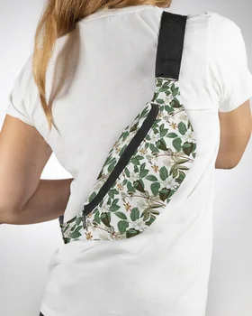 Мъжки портфейл с растително цветя модел дамски поясная чанта, поясная чанта, портфейл, голяма чанта за телефон, колан чантата си, водоустойчива чанта-банан, набедренные чанти