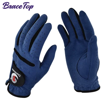 1 чифт професионални ръкавици за голф, дишащи дамски сини нескользящие спортни ръкавици за лявата и дясната ръка, женски голфърите