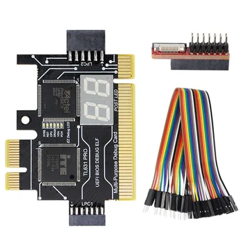Диагностична карта PCI PCI-E TL631 Pro ЗЗК-DEBUG, дънна платка Mini PCI-E, многофункционален инструмент за сканиране на анализатор за десктоп, лаптоп