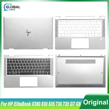 Оригинален НОВ Горен Калъф за лаптоп HP EliteBook X360 830 835 730 735 G7 G8 LCD Дисплей на Задната част на Кутията Поставка За Ръце Клавиатура Долна Калъф M03866-001