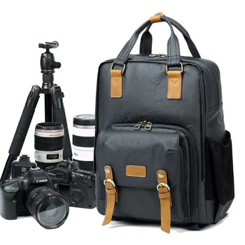 Открийте проста професионална анти-кражба водоустойчива чанта за фотография през рамо, чанта за цифров огледално-рефлексен фотоапарат, раница