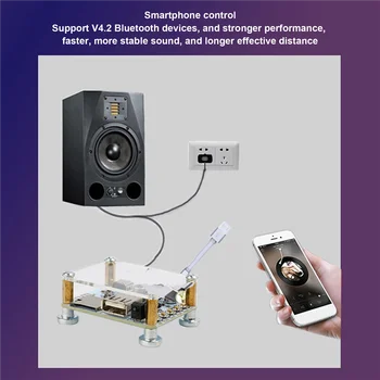 Поддръжка на модул за декодиране на аудиоприемника Bluetooth 5.0, U-диск, TF карта, безжична такса автомобилния аудиоусилителя, аудио радио, направи си сам