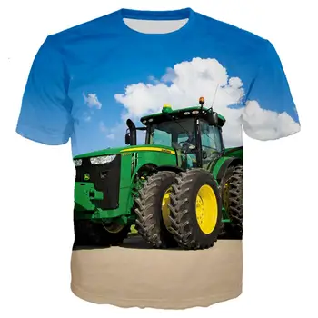 Тениска за момчета с трактор за момчета | Бебешки 3d тениска за момчета | Детски дрехи за момчета - 3d - Ecobeautyhair.fi