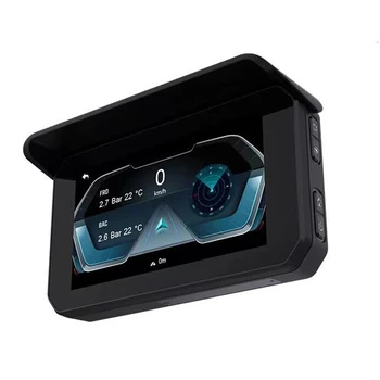Мотоциклет GPS Навигация 5 Инча Carplay Дисплей Ipx7 Водоустойчив Безжичен Android Автомобил с Предна и Задна Камера