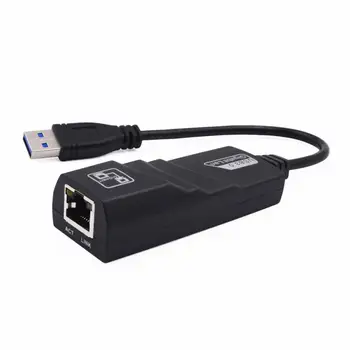 USB 3.0 Гигабитная локална мрежа, USB 3.0 към RJ45 Адаптер Gigabit Ethernet 10/100/1000 Mbit/с Компютъра към рутер мрежов адаптер Бърза доставка